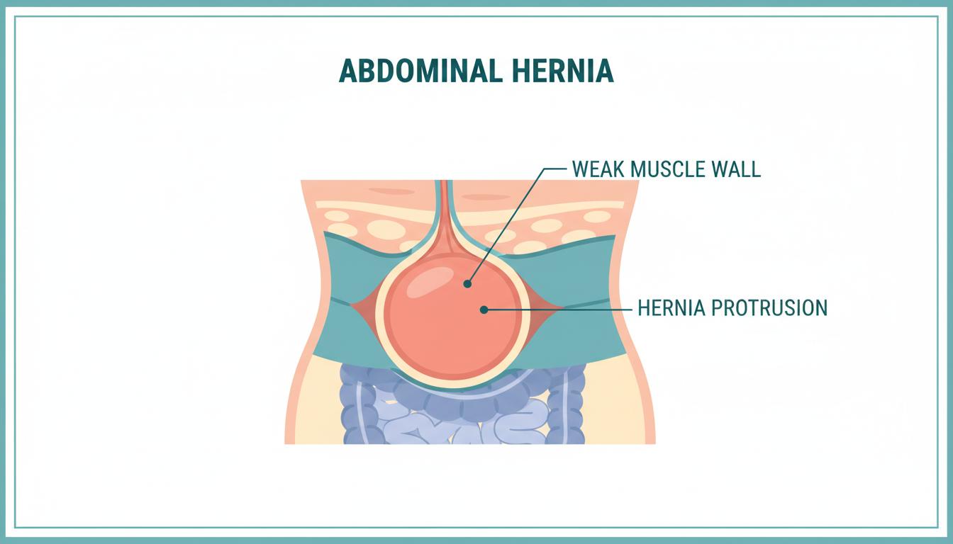 Hernia Anatomy - Weak Abdominal Wall and Bulge